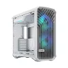 PC korpusas Fractal Design Torrent White — palaiko ATX, EATX, microATX, ITX; 2x180 mm priekiniai ventiliatoriai; 2,5 colio/3,5 colio vietos