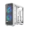 PC korpusas Fractal Design Torrent White — palaiko ATX, EATX, microATX, ITX; 2x180 mm priekiniai ventiliatoriai; 2,5 colio/3,5 colio vietos