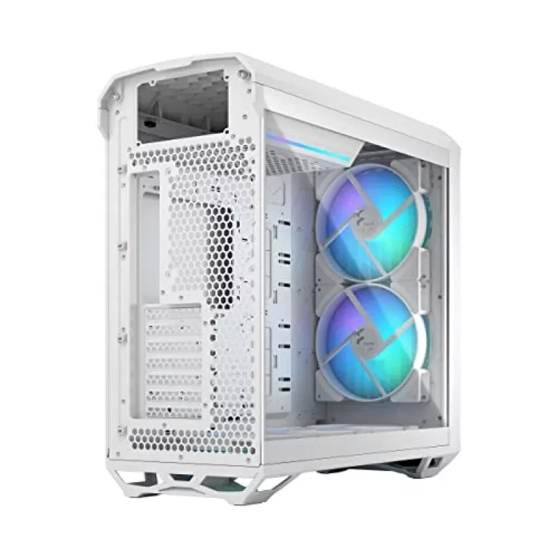 PC korpusas Fractal Design Torrent White — palaiko ATX, EATX, microATX, ITX; 2x180 mm priekiniai ventiliatoriai; 2,5 colio/3,5 colio vietos