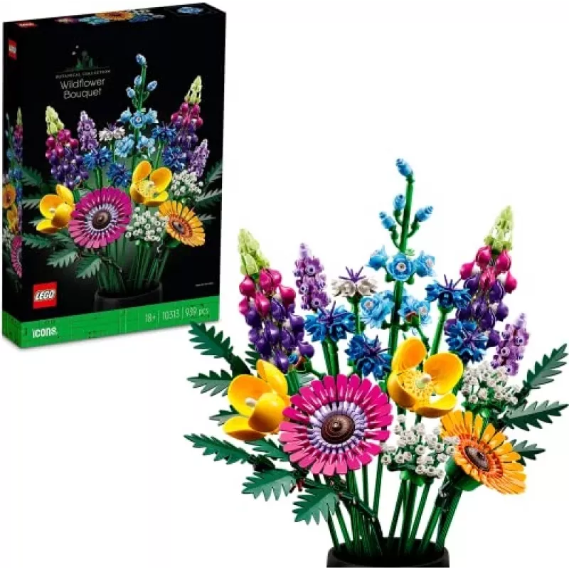 LEGO Icons Lauko gėlių puokštės rinkinys 10313, įvairiaspalvis