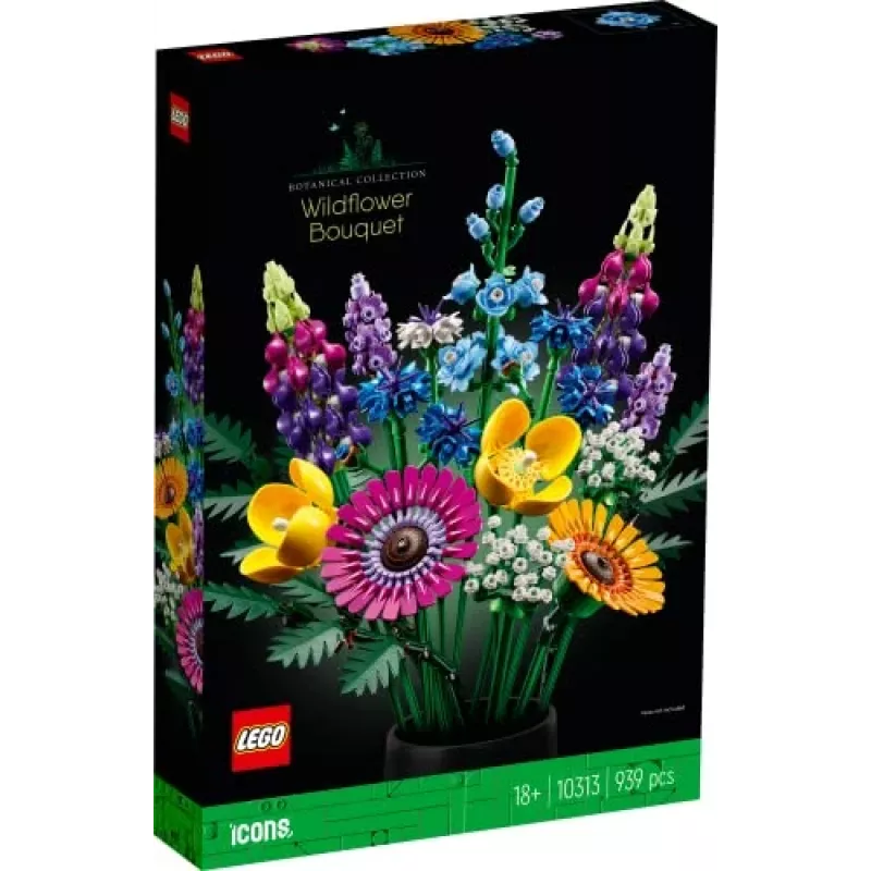 LEGO Icons Lauko gėlių puokštės rinkinys 10313, įvairiaspalvis