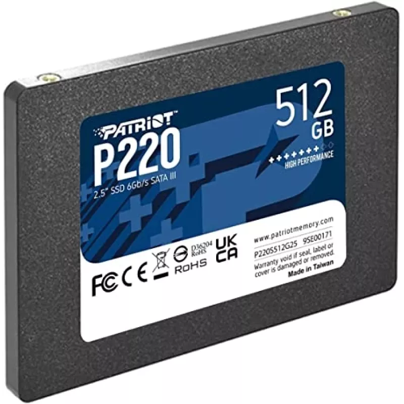 Patriot P220S512G25 saugojimo diskas Serial ATA III