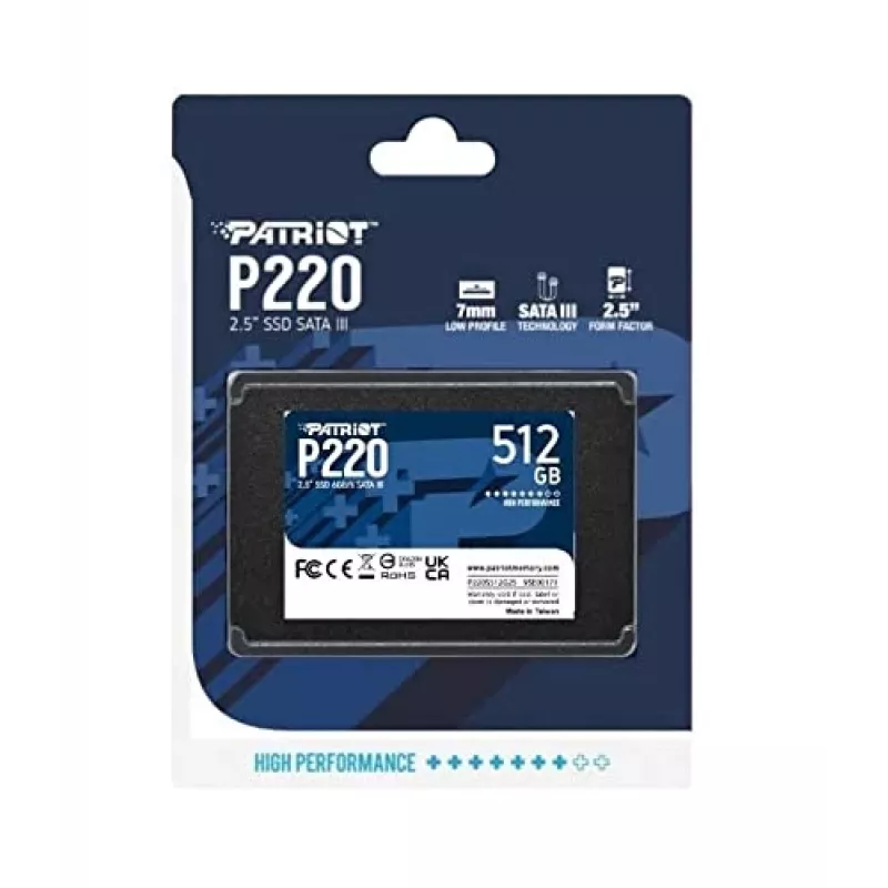 Patriot P220S512G25 saugojimo diskas Serial ATA III