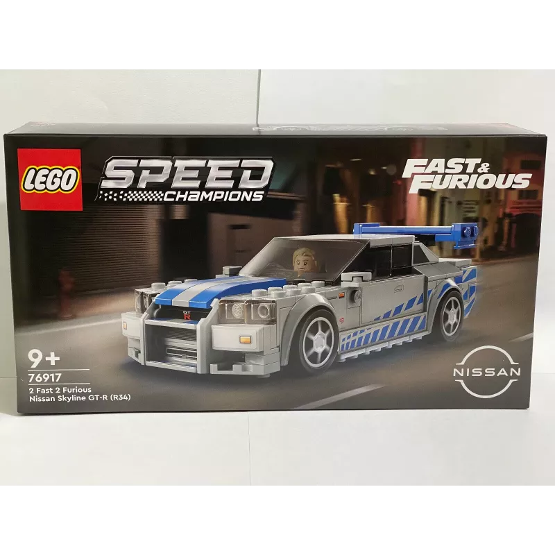 LEGO 76917 Speed Champions 2 Fast 2 Furious Nissan Skyline GT-R (R34) Automobilis