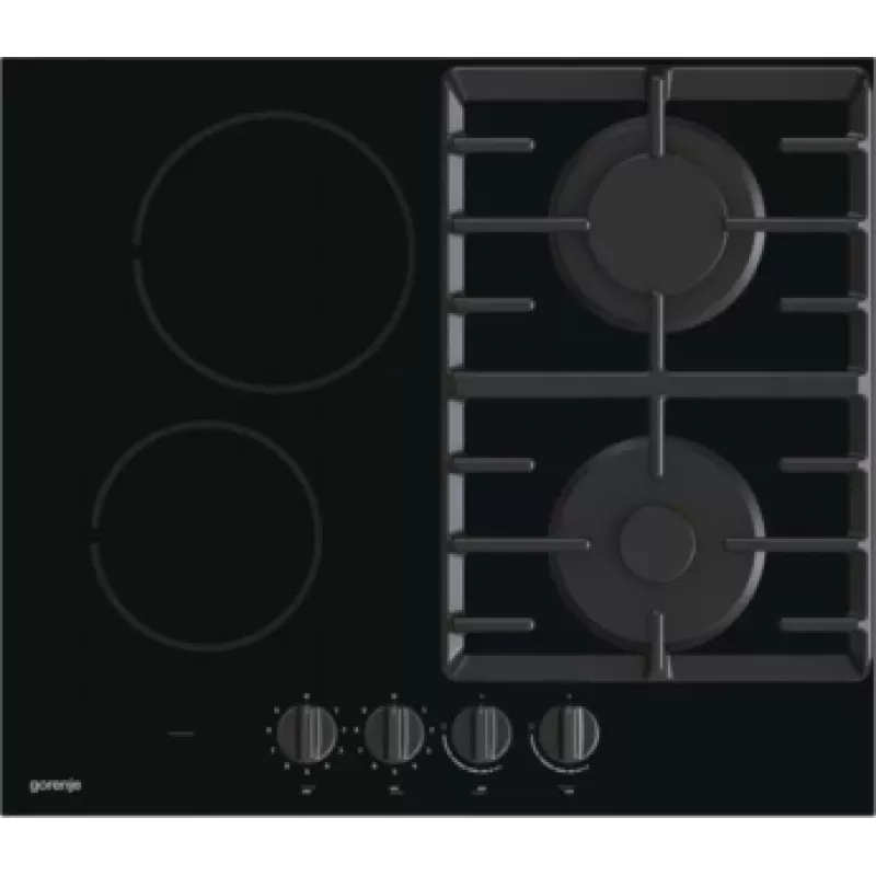Gorenje GCE691BSC Juoda įmontuojama 60 cm kombinuota 4 zonų