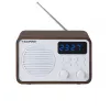 Nešiojamasis radijas su Bluetooth ir USB BLAUPUNKT PP7BT, spalva: rudas medis/balta