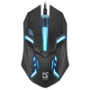 Laidinė optinė pelė DEFENDER CYBER MB-560L — abiem rankoms tinkama, 1200 DPI, USB Type-A, 2 mygtukai, juoda
