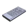 SSD dėklas Unitek S1206A 2× M.2 NVMe PCIe Gen3 x4 diskams, USB 3.2 Gen 2 (10 Gbit/s), aliuminis, USB-C, komplekte maitinimo adapteris