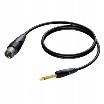 Garsinis laidas Procab XLR kištukas į 6,3 mm (1/4 colio) jack kištuką, stereo, 3 m