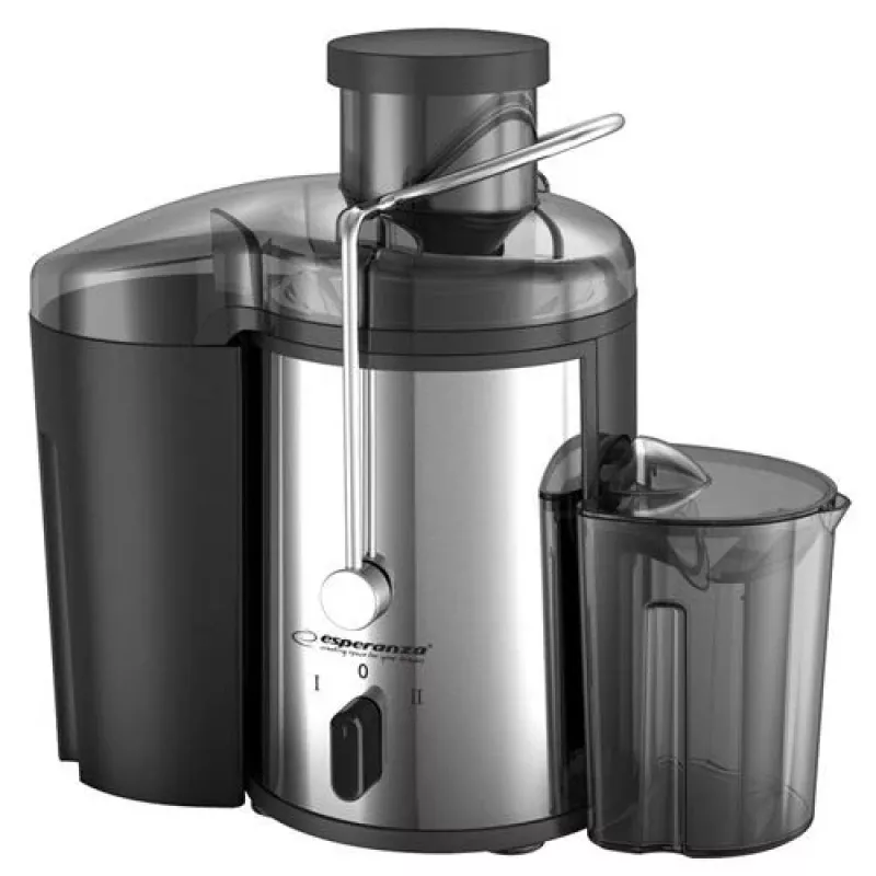 Sulčiaspaudė ESPERANZA EKJ002 - 500 W, 0,45 l sulčių talpykla, 1,5 l minkštimo dėžė, nerūdijantis plienas/juoda