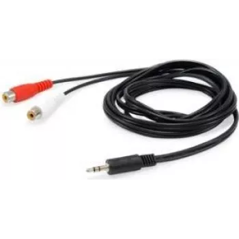 Equip 147093 garso kabelis 250 m 2 x RCA 3,5 mm juodas
