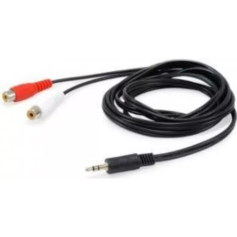 Equip 147093 garso kabelis 250 m 2 x RCA 3,5 mm juodas