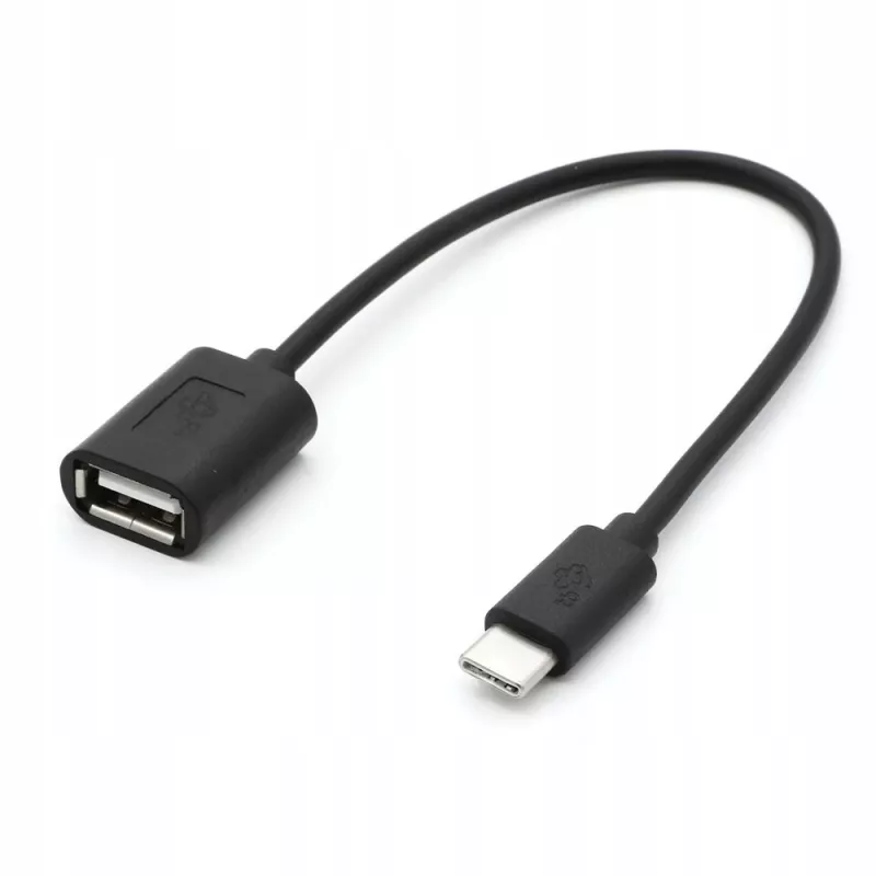 TB kabelis OTG USB AF – USB C 15 cm juodas (AKTBXKU4PAC015B)