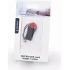 „Gembird“ kortelių skaitytuvas FD2-MSD-3 USB 2.0 juoda raudona