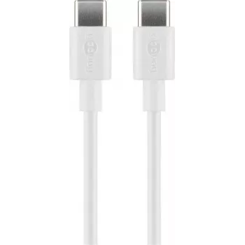 Goobay USB-C įkrovimo ir sinchronizavimo laidas, 2 m, baltas | Goobay