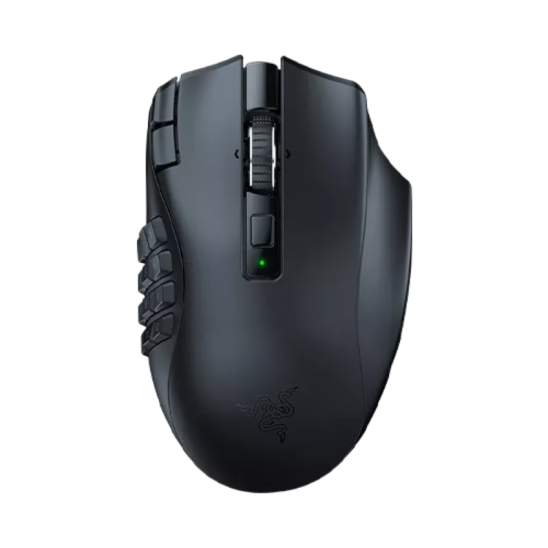 Žaidimų pelė Razer Naga V2 HyperSpeed RF Wireless + Bluetooth, dešinei rankai, 30000 DPI, optinė, juoda
