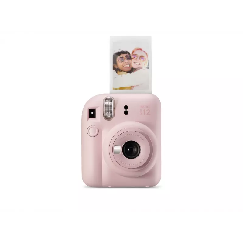 Momentinio spausdinimo fotoaparatas Fujifilm Instax Mini 12 Rožinis — nuotrauka 86×54 mm, filmas 62×46 mm, 60 mm židinio nuotolis