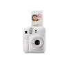 Momentinė kamera Fujifilm Instax Mini 12 White — 86×54 mm atspaudai, 60 mm židinio nuotolis, AA baterija