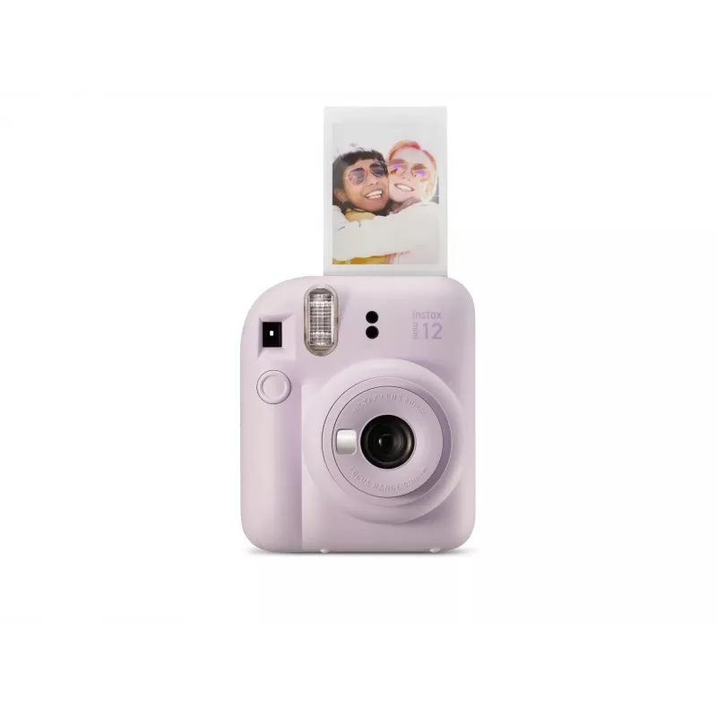 Momentinis fotoaparatas Fujifilm Instax Mini 12 Purple — nuotrauka 86×54 mm, plėvelė 62×46 mm, 60 mm židinio nuotolis
