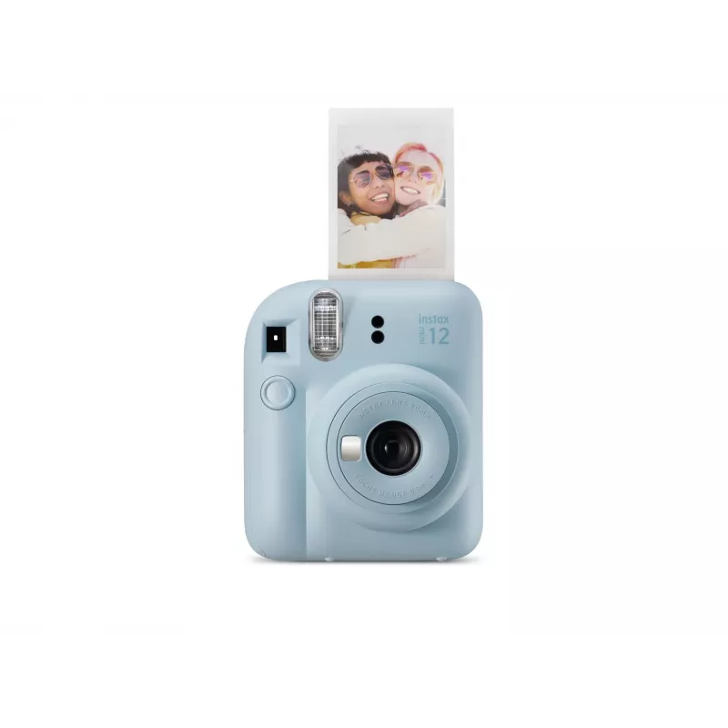 Fujifilm Instax Mini 12 mėlyna momentinė kamera – 86 x 54 mm nuotraukos, 60 mm židinio nuotolis, elektroninė sklendė