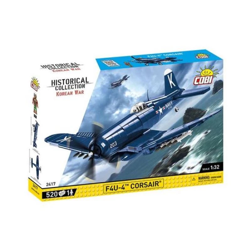 Statybiniai blokai COBI F4U-4 Corsair 520 vienetų Korėjos karas