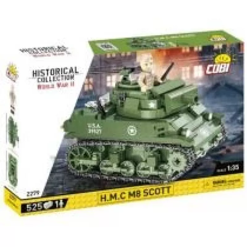 Statybiniai blokeliai COBI H.M.C M8 Scott 525 vienetai II pasaulinis karas