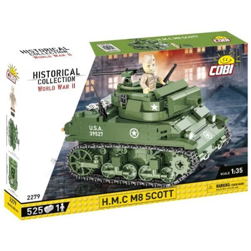 Statybiniai blokeliai COBI H.M.C M8 Scott 525 vienetai II pasaulinis karas