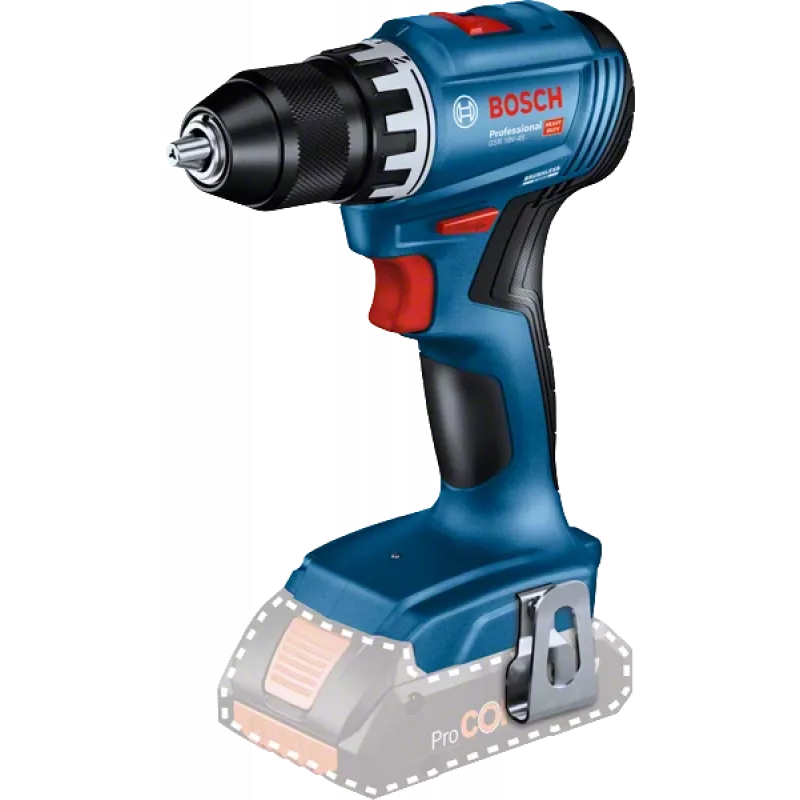 Bosch GSR 18V-45 Professional 500 aps./min. Beraktė 900 g Juoda, Mėlyna