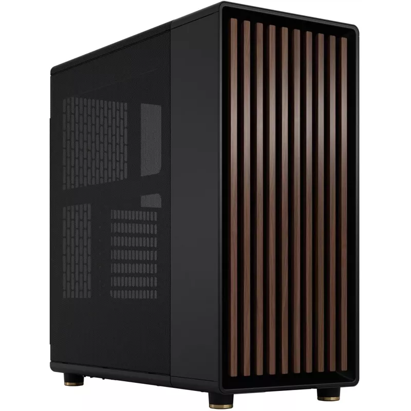 Fractal Design North Charcoal Juoda tinklinis vidutinio dydžio korpusas - juodas