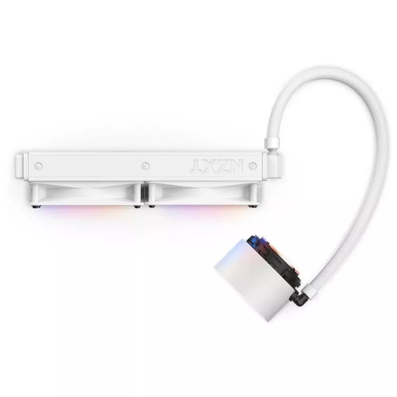 Viskas viename skysčio aušintuvas NZXT Kraken Elite 240 RGB 12 cm baltas