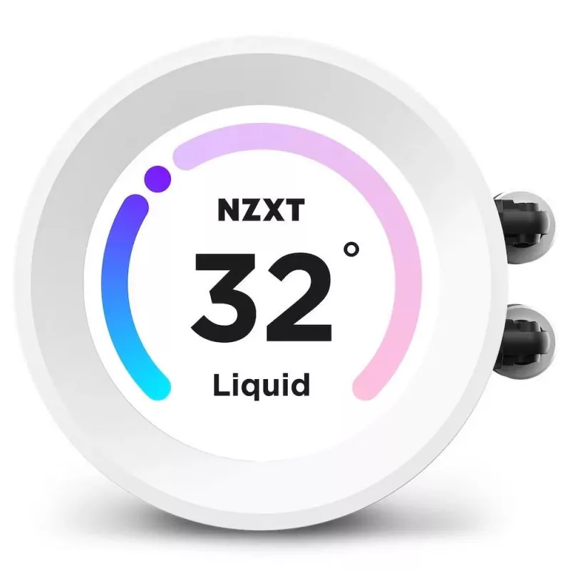 Viskas viename skysčio aušintuvas NZXT Kraken Elite 240 RGB 12 cm baltas