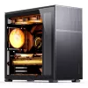 Jonsbo D41 Mesh Standard ATX korpusas – juodas, grūdintas stiklas