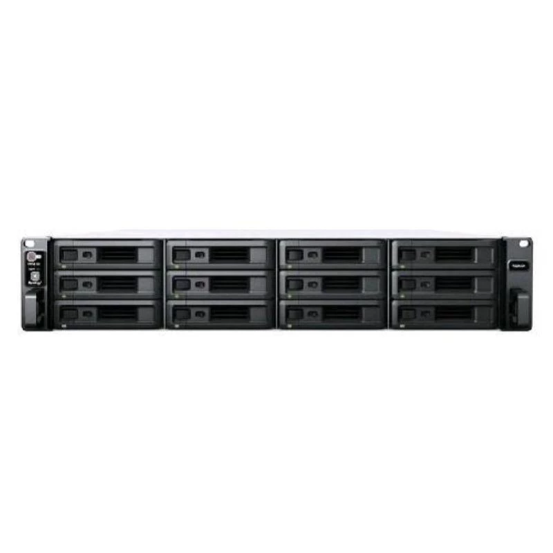 Synology RackStation RS2423+ NAS/saugojimo serveris stelaže (2U) Ryzen Embedded V1780B 8 GB DDR4 0 TB DiskStation Manager juoda, pilka