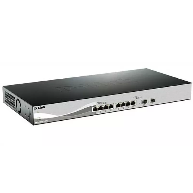 D-Link DXS-1210-10TS valdomas L2/L3 10G Ethernet (100/1000/10000) 1U juodos, sidabrinės spalvos
