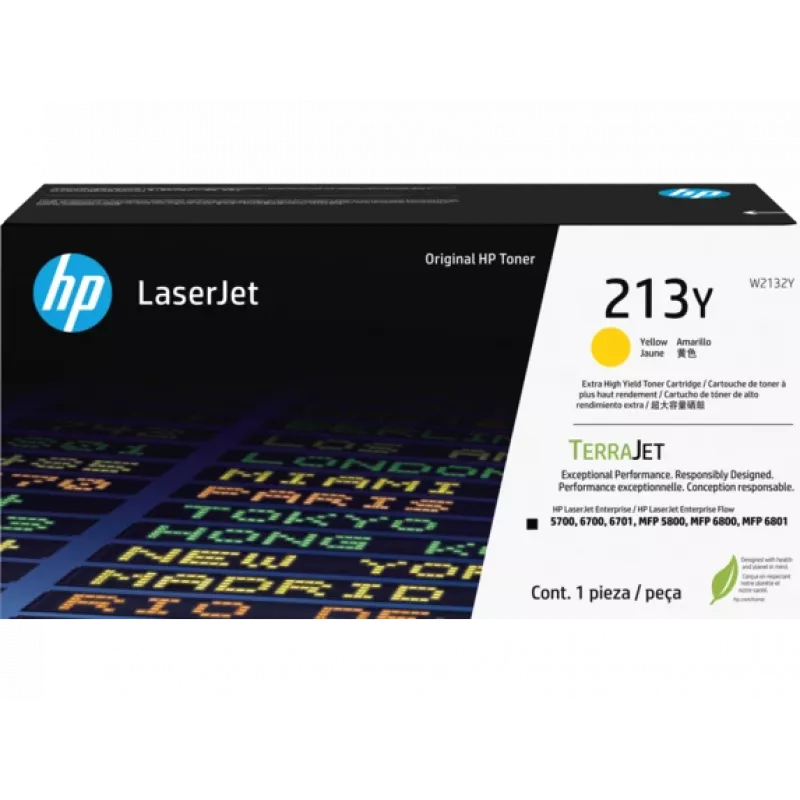 HP 213Y Extra High Yield Geltona Originali LaserJet tonerio kasetė