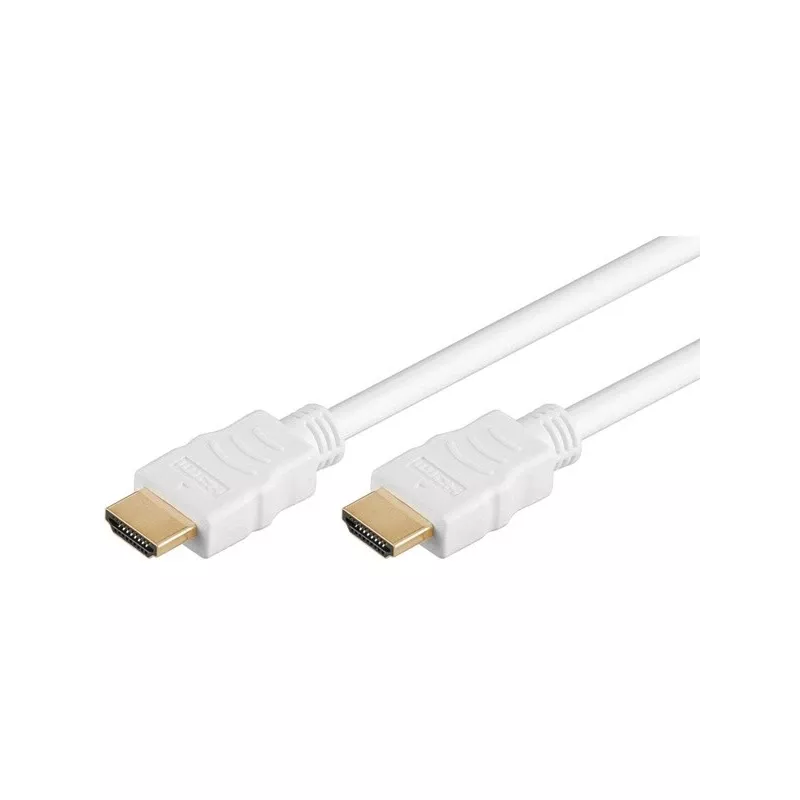 Goobay HDMI kabelis 5 m, A tipo kištukas į A tipo kištuką, 18 Gbit/s, baltas
