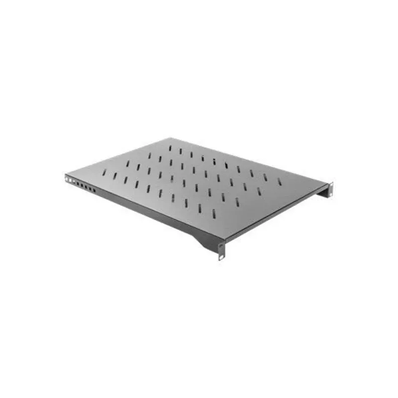 Stovo lentyna LANBERG AK-1010-B 19 colių spintoms, 1U, 482,6×750×45 mm, maks. apkrova 15 kg, juoda