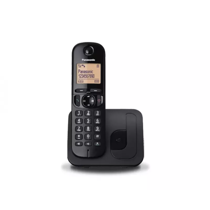 Panasonic KX-TGC 210 PDB DECT telefonas, juodas, skambintojo ID