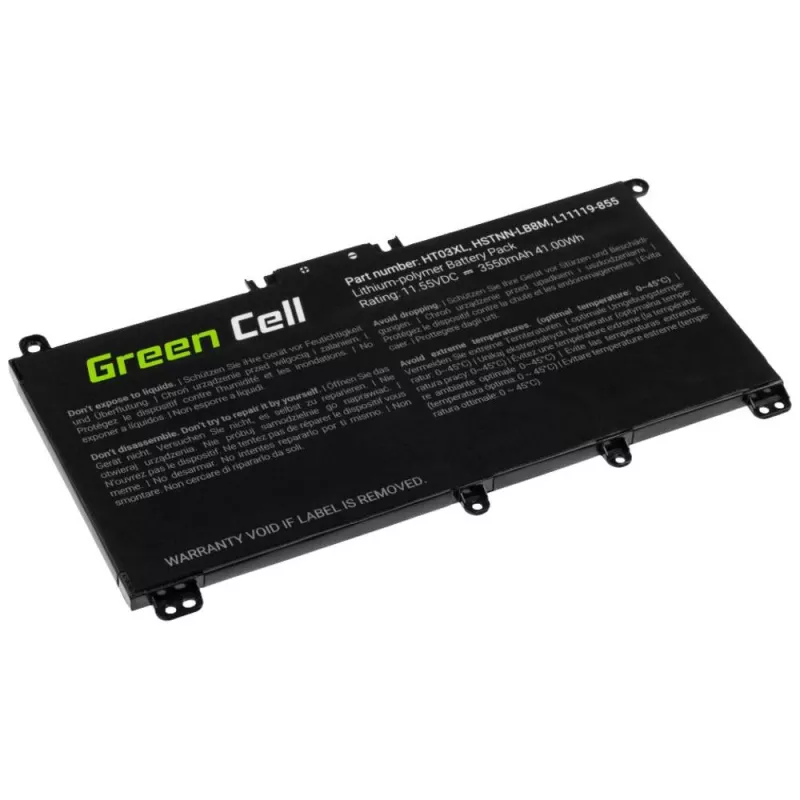 Green Cell GC-HP163 Nešiojamojo kompiuterio baterija HT03XL 11,4V 3400mAh HP Mobilit