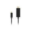 USB-C į DisplayPort adapteris Lanberg CA-CMDP-10CU-0018-BK juodas 1,8 m