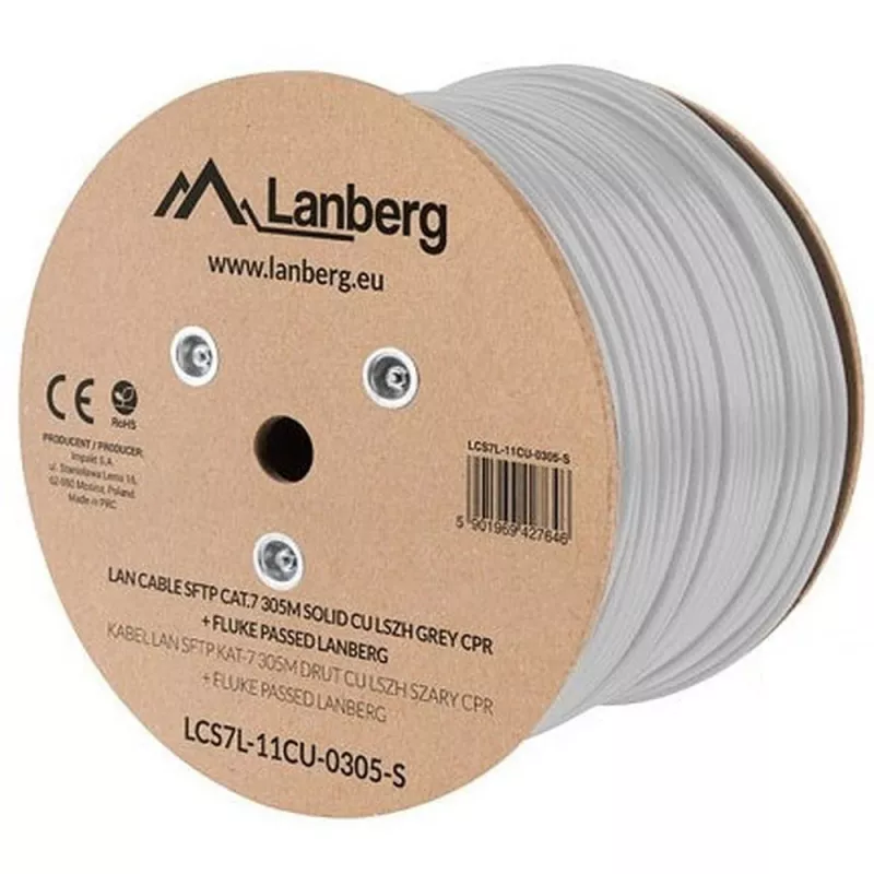 Tinklo kabelis Lanberg LCS7L-11CU-0305-S RJ45 Cat7 305 m Baltas