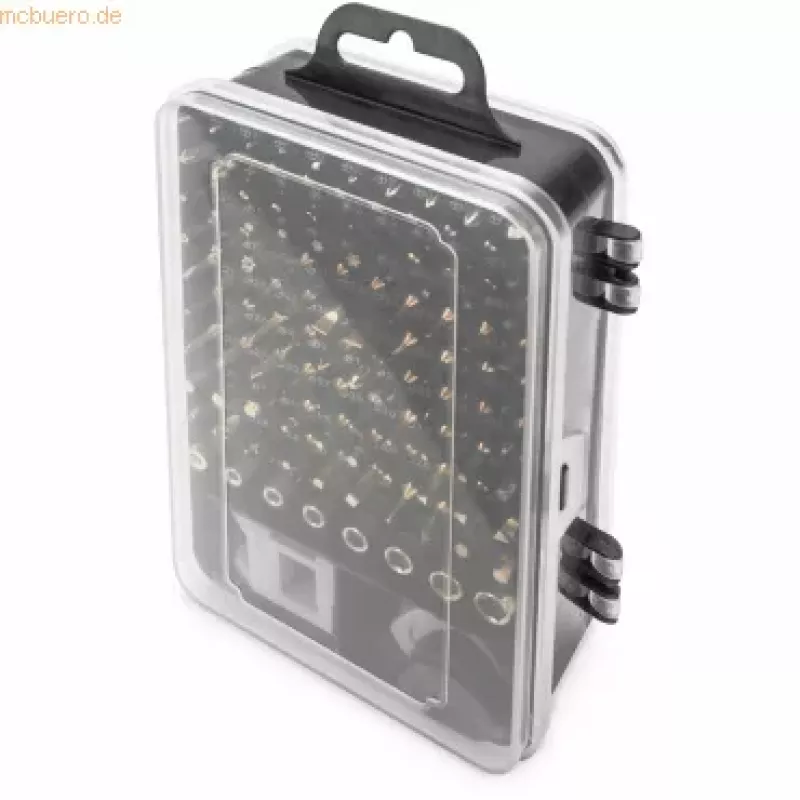 Digitus precizinio mechaniko atsuktuvų rinkinys, 115 dalių, 98 antgaliai, saugos Torx, šešiabriauniai, Phillips