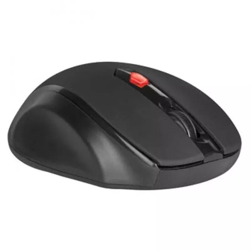 Belaidė RF optinė dešiniarankė pelė DEFENDER ULTRA MM-315 — 1600 DPI, 6 mygtukai, USB imtuvas, juoda