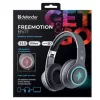 Ausinės DEFENDER FREEMOTION B571 LED belaidės binauralinės, 4 cm tvarkyklės, 6–8 h baterija, uždaro akustinio tipo, 20–20000 Hz