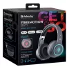 Ausinės DEFENDER FREEMOTION B571 LED belaidės binauralinės, 4 cm tvarkyklės, 6–8 h baterija, uždaro akustinio tipo, 20–20000 Hz