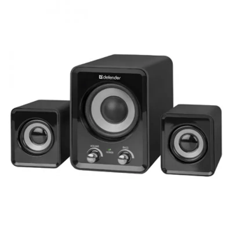 DEFENDER Z4 laidinės 2.1 kolonėlės, 11 W RMS, juodos, USB 5V maitinimas, 3,5 mm ausinių išvestis