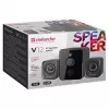 2.1 kompiuterio garsiakalbiai DEFENDER V12 11W RMS USB, 3.5 mm, žemų dažnių garsiakalbis, juodi, 223×115×130 mm