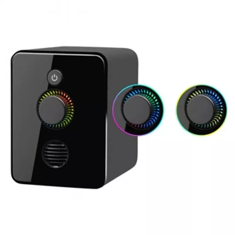 2.1 kompiuterio garsiakalbiai DEFENDER V12 11W RMS USB, 3.5 mm, žemų dažnių garsiakalbis, juodi, 223×115×130 mm