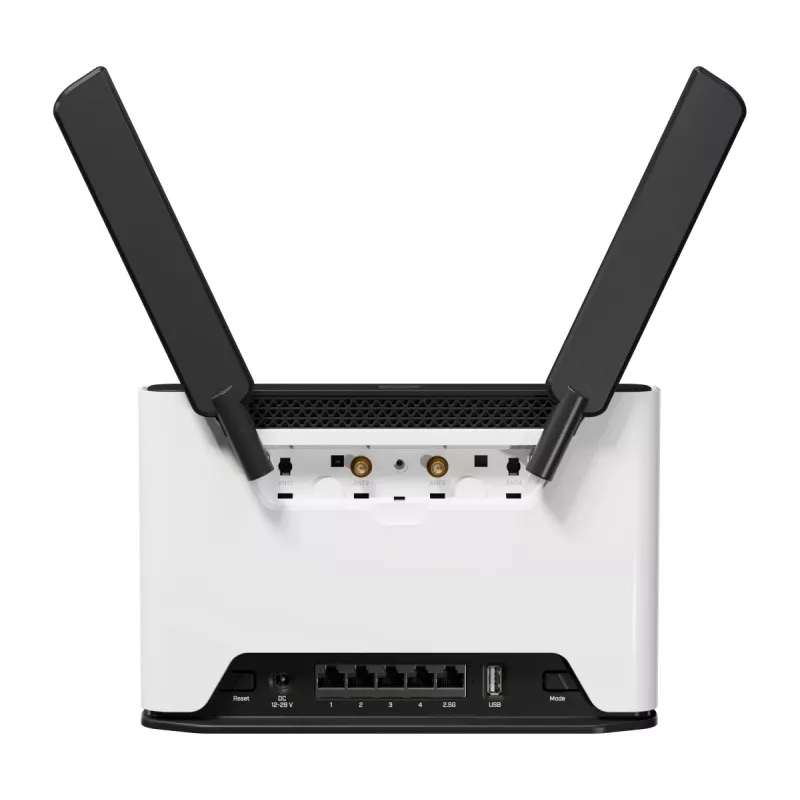 MikroTik Chateau LTE18 - belaidis maršrutizatorius - 5 prievadų jungiklis - GigE, 2,5 GigE - Wi-Fi 5, Wi-Fi 6 - dviejų juostų (S53UG+5HAXD2HAXD-TC&EG18-EA)