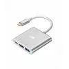 USB C adapterių stotelė TB AKTBXVAU3HMPDAV — 3 viename: HDMI + USB-A + USB-C PD, sidabrinė